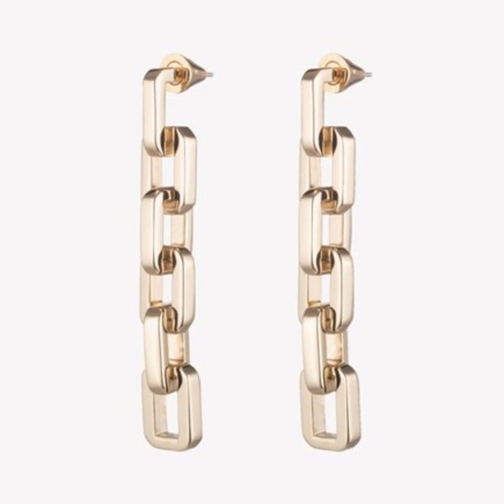 Eddie Borgo Supra Link Drop Earrings NIP